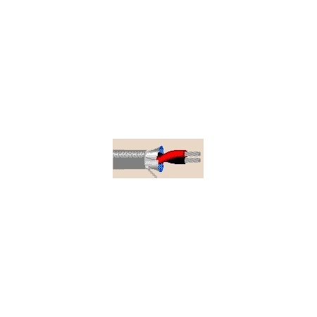 Belden Multi-Conductor Cable, AWM, 22 AWG, 2 C, Chrome, PVC, Stranded, 300V AC, Indoor, 1000 ft 9462 0601000